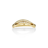 White Diamond Rima Band [Yellow Gold]
