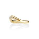 White Diamond Rima Band Side view