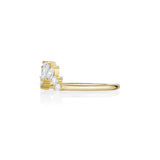White Diamond Gemma Ballerina Ring