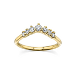 White Diamond Seven Stars Nesting Ring [Yellow Gold]
