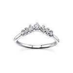 White Diamond Seven Stars Nesting Ring [White Gold]