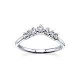 White Diamond Seven Stars Nesting Ring [White Gold]