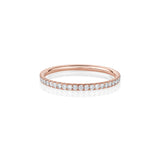 White Diamond Whisper Half Eternity Band