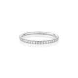 White Diamond Whisper Half Eternity Band