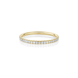White Diamond Whisper Half Eternity Band