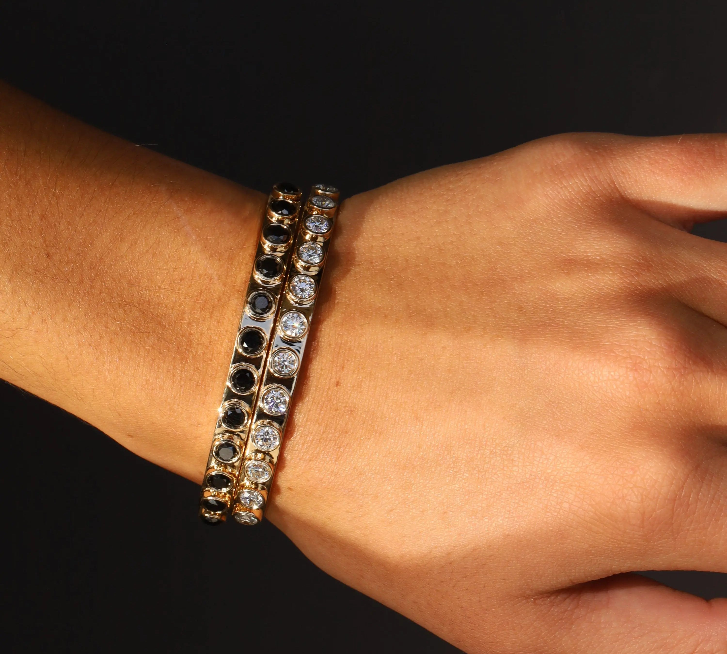 Little Black Cuff [on wrist]