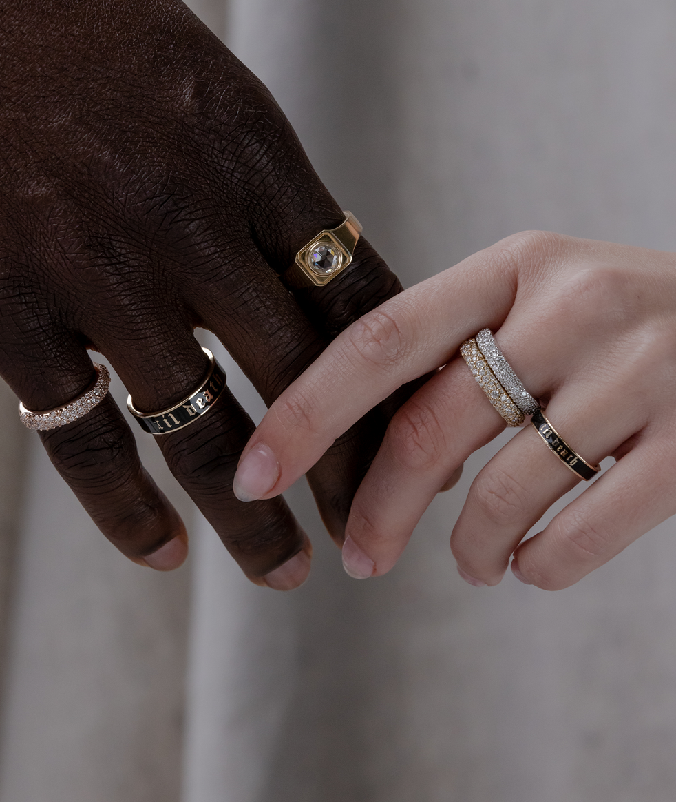 Why We Love Black Diamonds, Black Diamond Ring Stacks