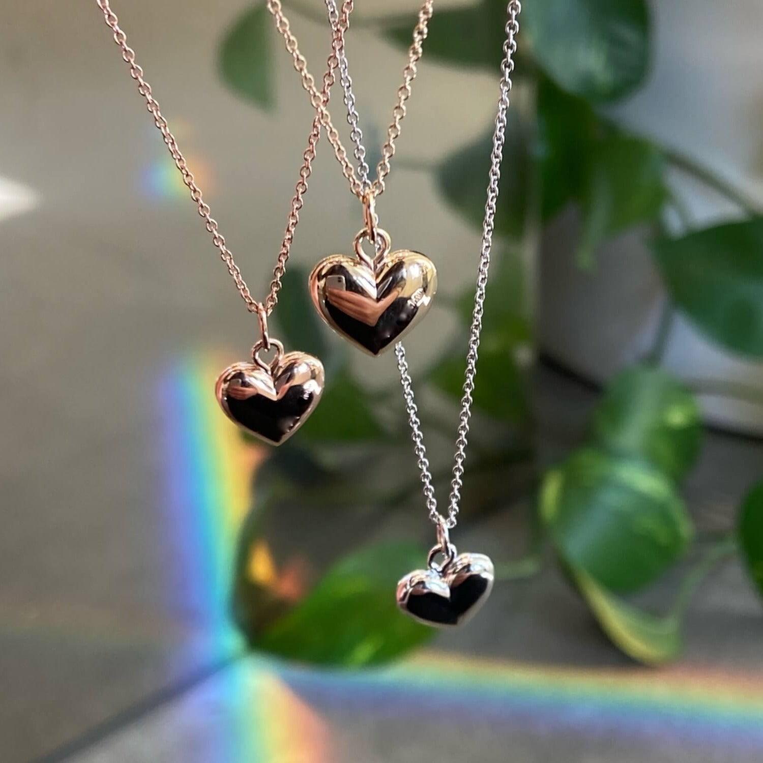 Chunky Heart Locket Marrow Fine