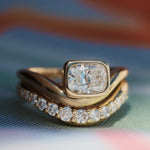Mila Cushion Wave Ring Marrow Fine