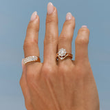 The Noa Petals Engagement Ring Marrow Fine