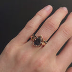 3.10ct Black Diamond Pear Georgia Ring - Marrow Fine