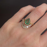 1.54ct Emerald Bezel Set Solitaire Ring Marrow Fine [on hand]