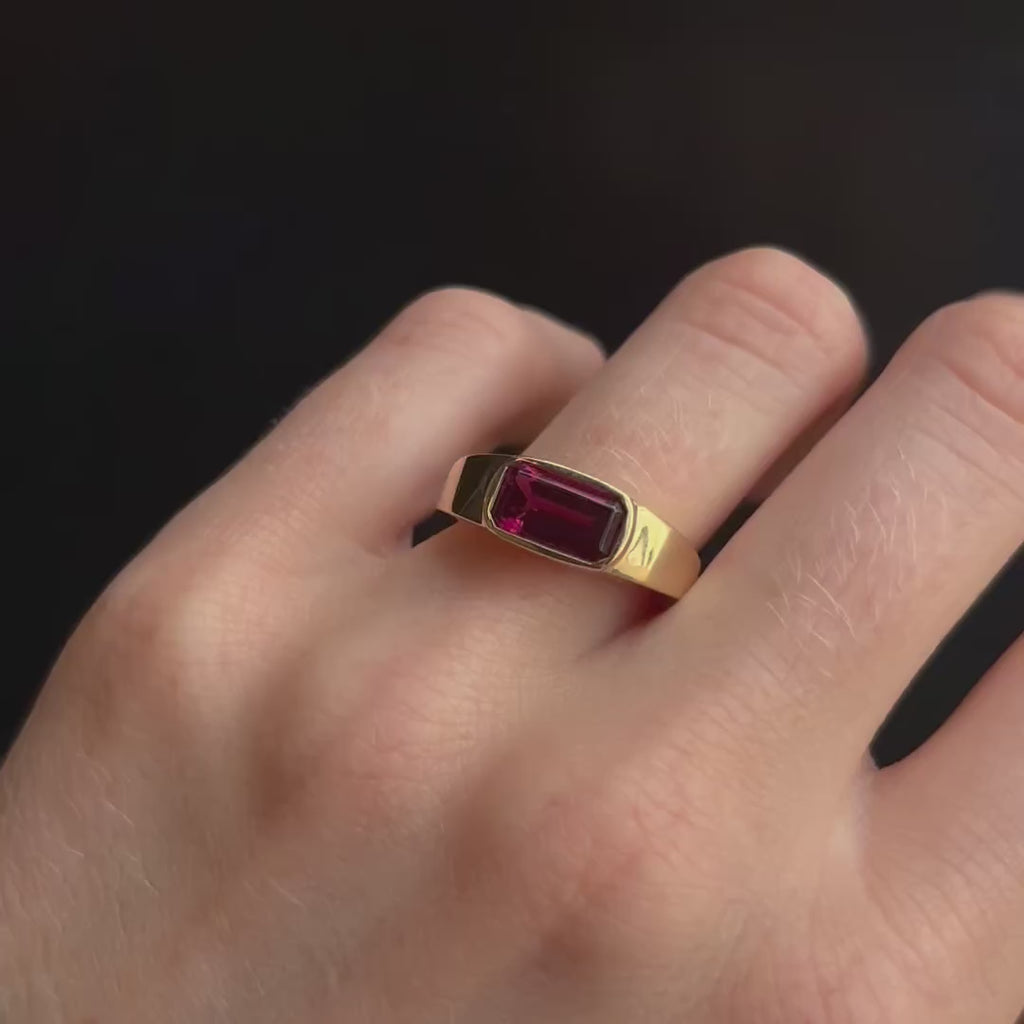 1.76ct Rubellite Pinky Signet - [on hand]