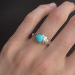 1.51ct Turquoise Trillion Ring [on hand]