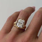 video of Georgia Engagement Ring on finger
