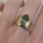 1.03ct Chrome Tourmaline Relic Ring