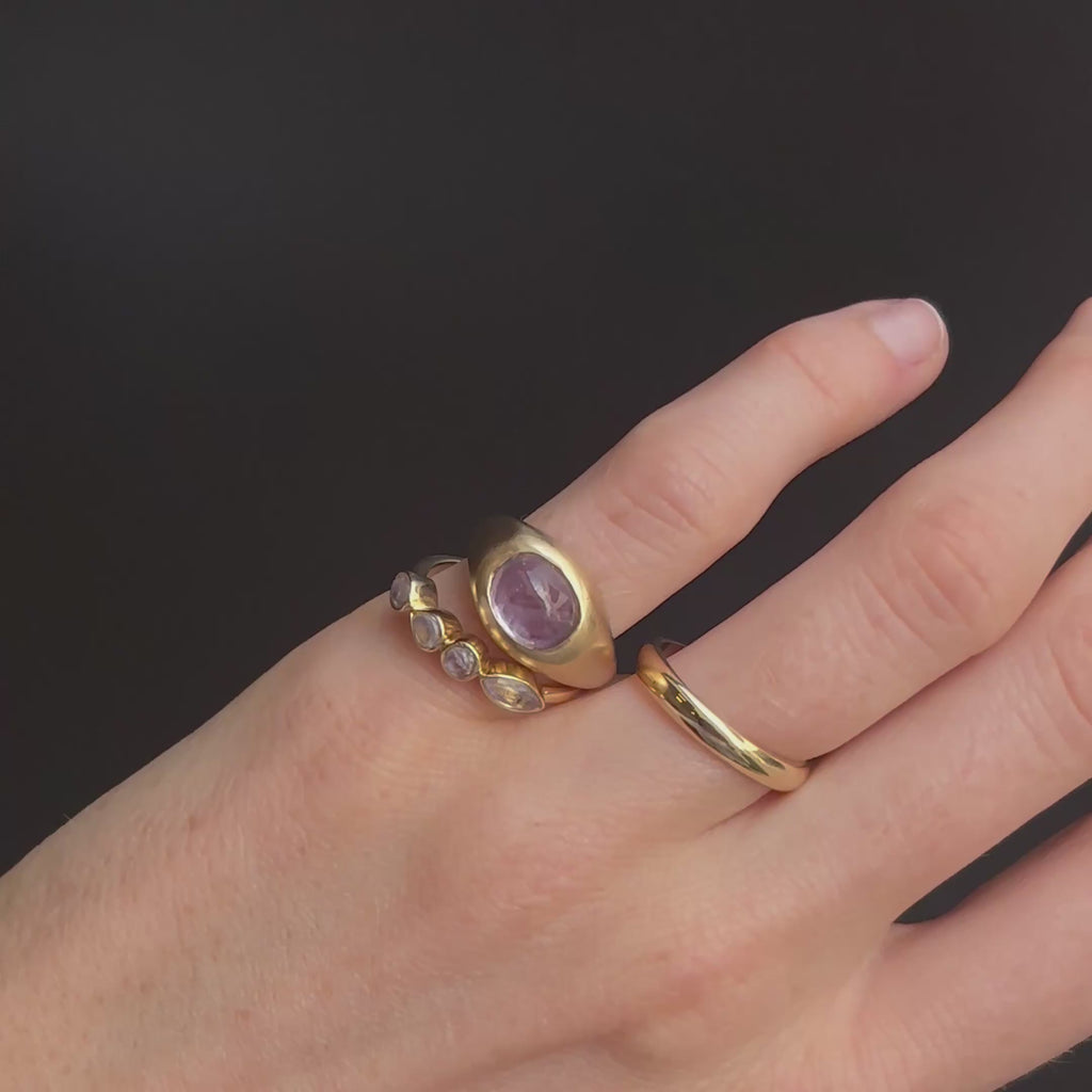 4.21ct Cab Sapphire Pinky Bombe - Marrow Fine [on hand]