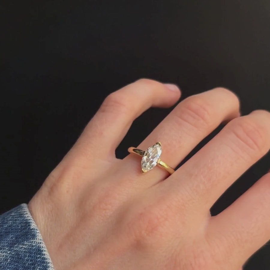 1.58ct Moval Diamond Noelle [on hand video]