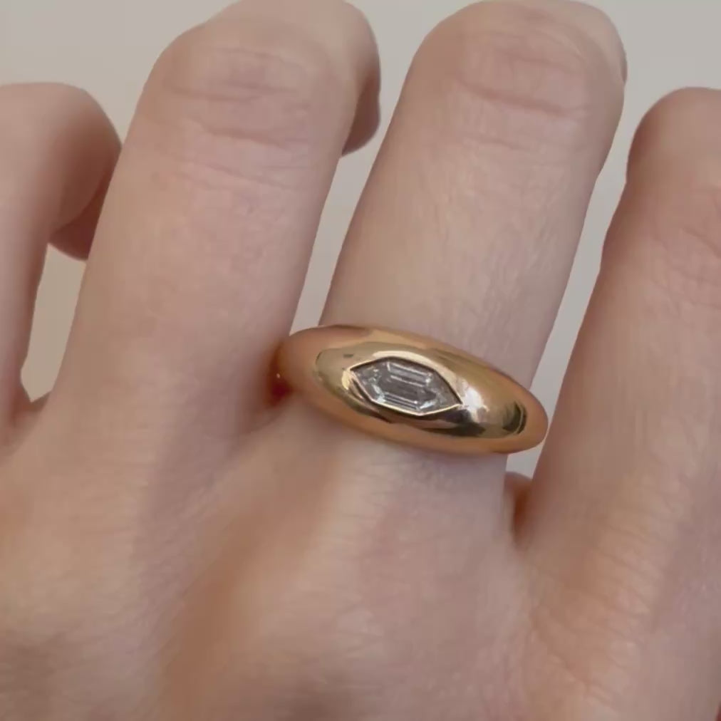 .38ct White Diamond Bullet Bombe