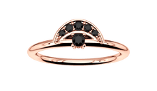Black Diamond Cleo Arch Ring