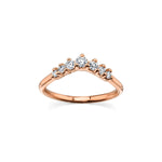 White Diamond Seven Stars Nesting Ring [Rose Gold]