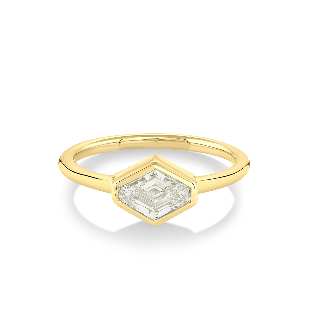 Marrow Fine Jewelry Lozenge Diamond Bezel Ring