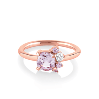 Marrow Fine Jewelry Lavender Spine Spray Ring [Rose Gold]