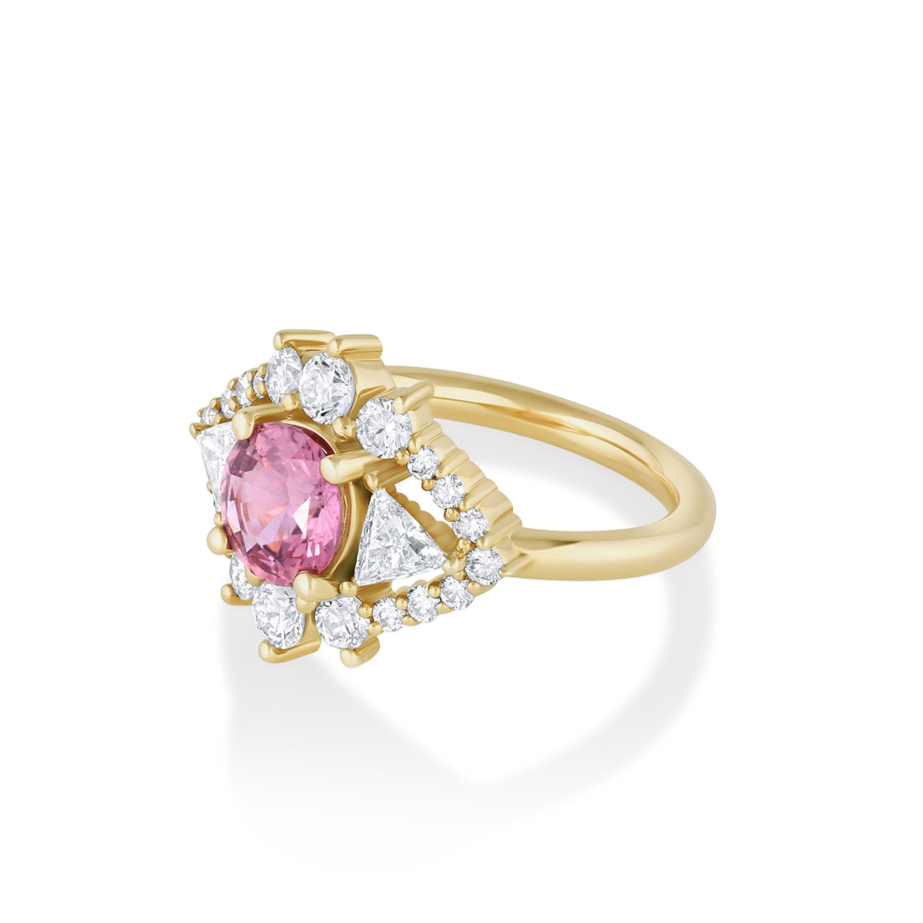 Marrow Fine Jewelry Sapphire Art Deco Ring