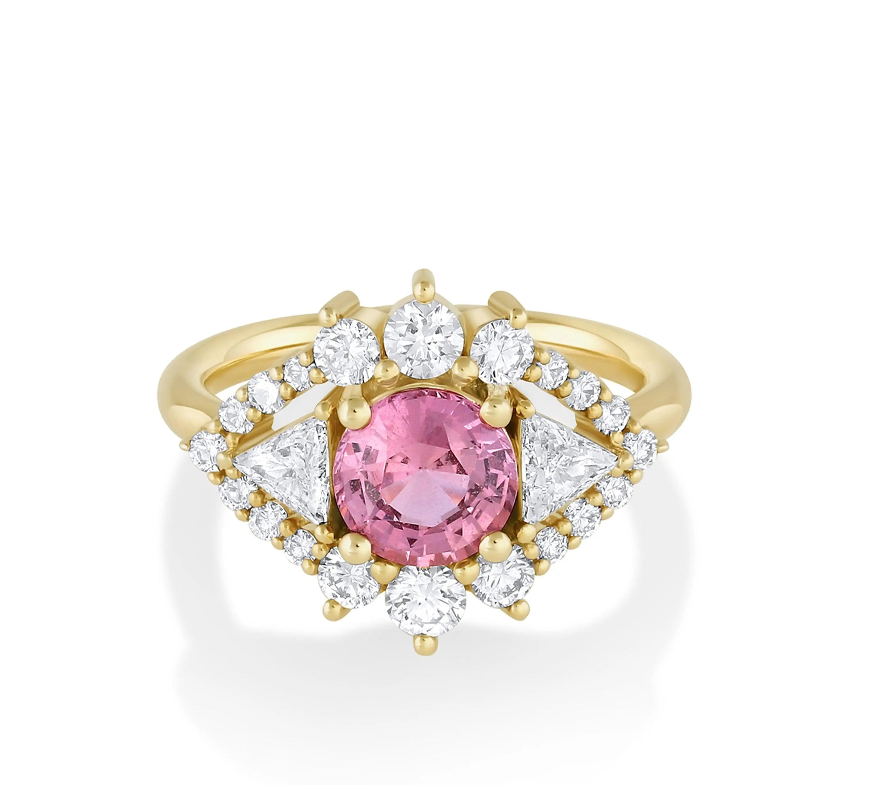 Marrow Fine Jewelry Sapphire Art Deco Ring [Yellow Gold]