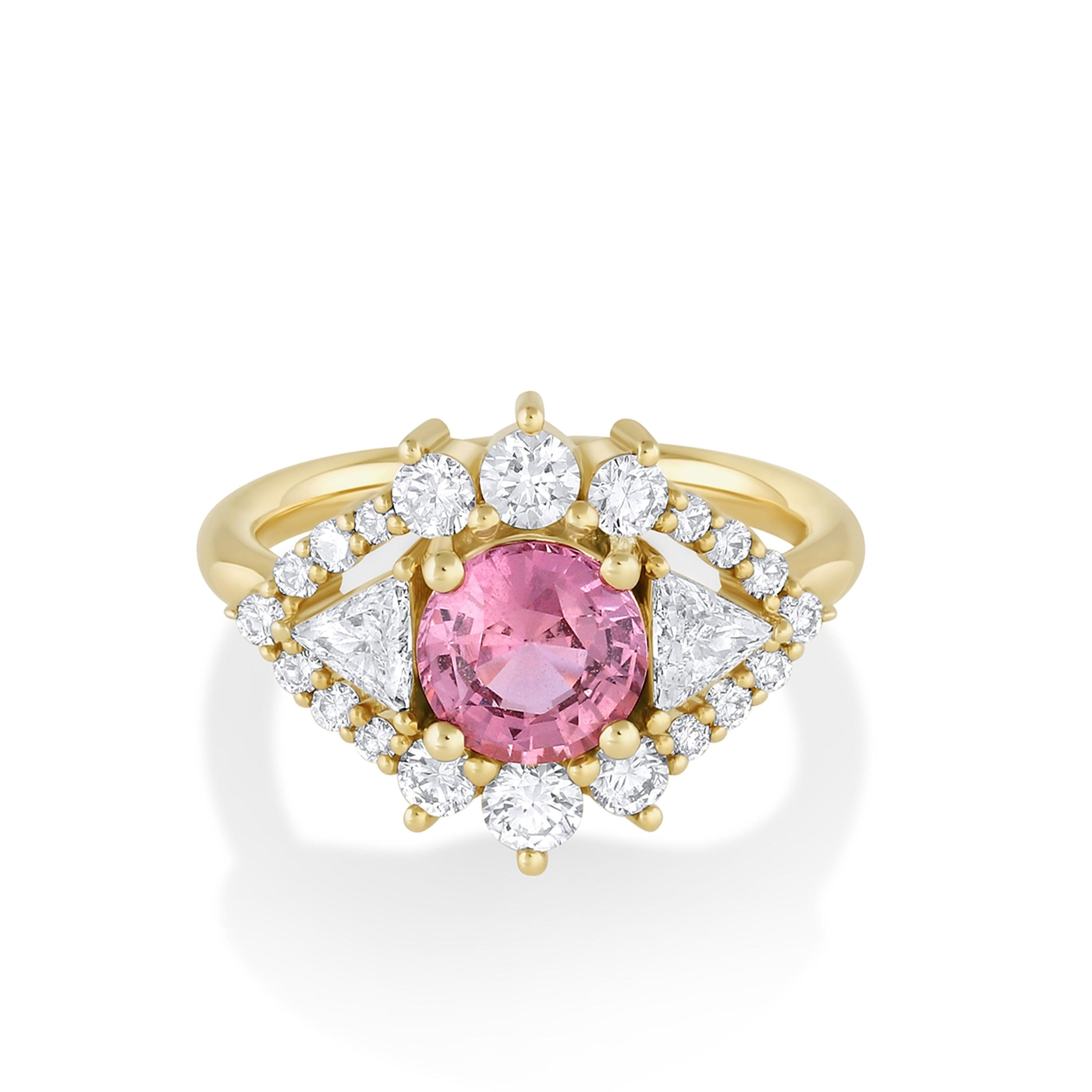 Marrow Fine Jewelry Sapphire Art Deco Ring