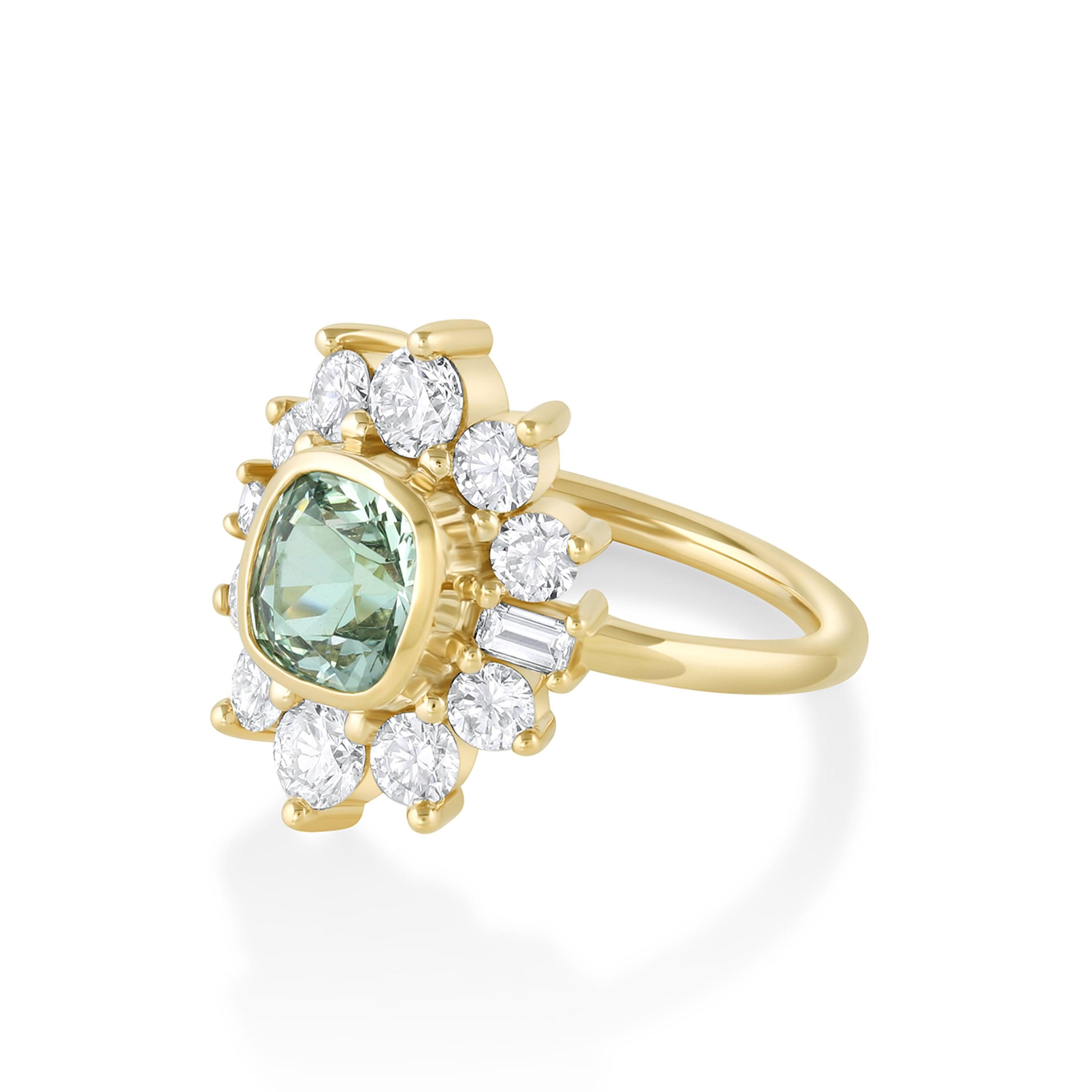Marrow Fine Jewelry 1.67ct Mint Garnet Ballerina Ring