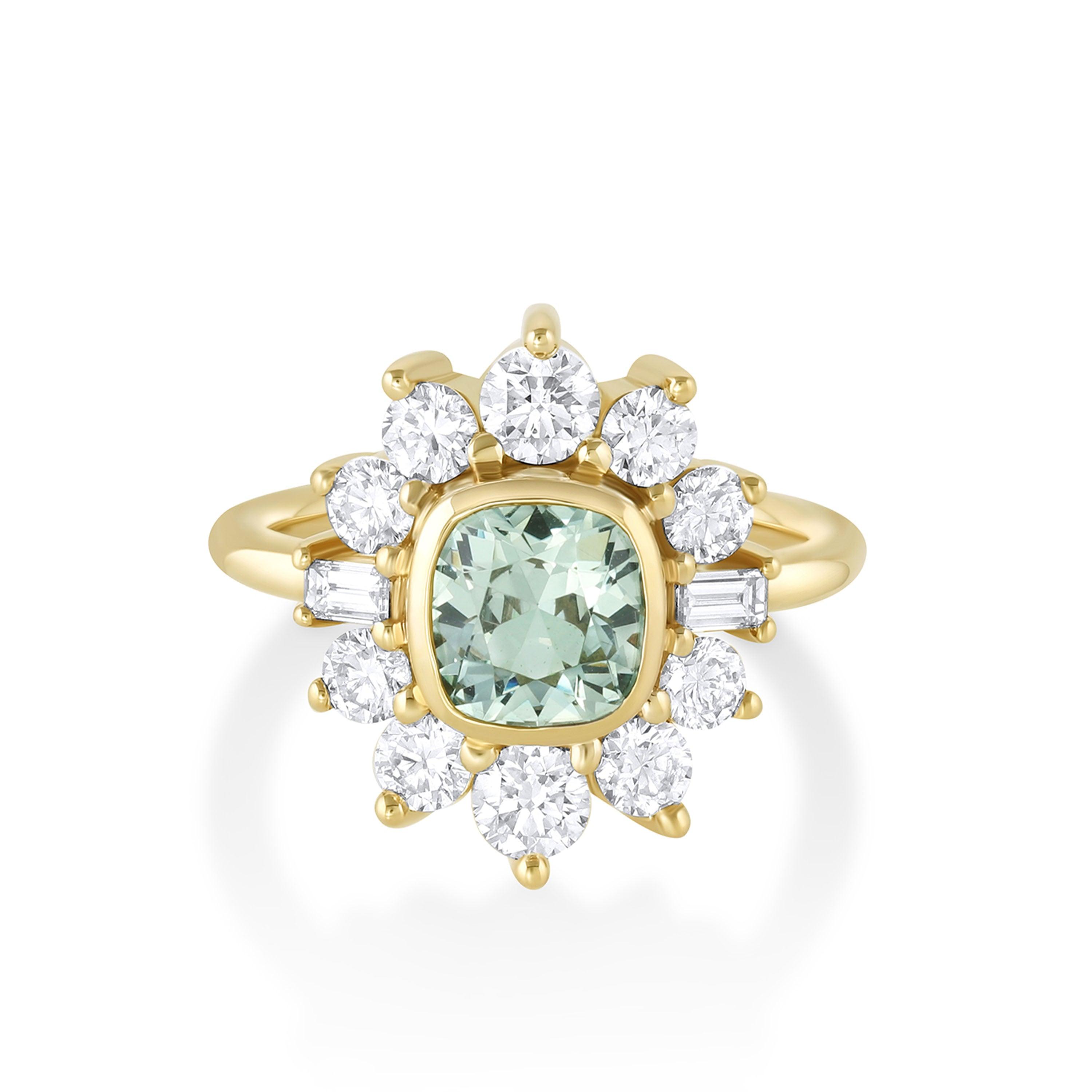Marrow Fine Jewelry 1.67ct Mint Garnet Ballerina Ring