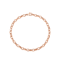 Marrow Fine Jewelry Solid Gold Oval Chain Bracelet [Rose Gold]