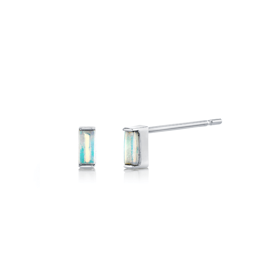 Marrow Fine Jewelry Opal October Birthstone Stud Earrings [Yellow Gold]