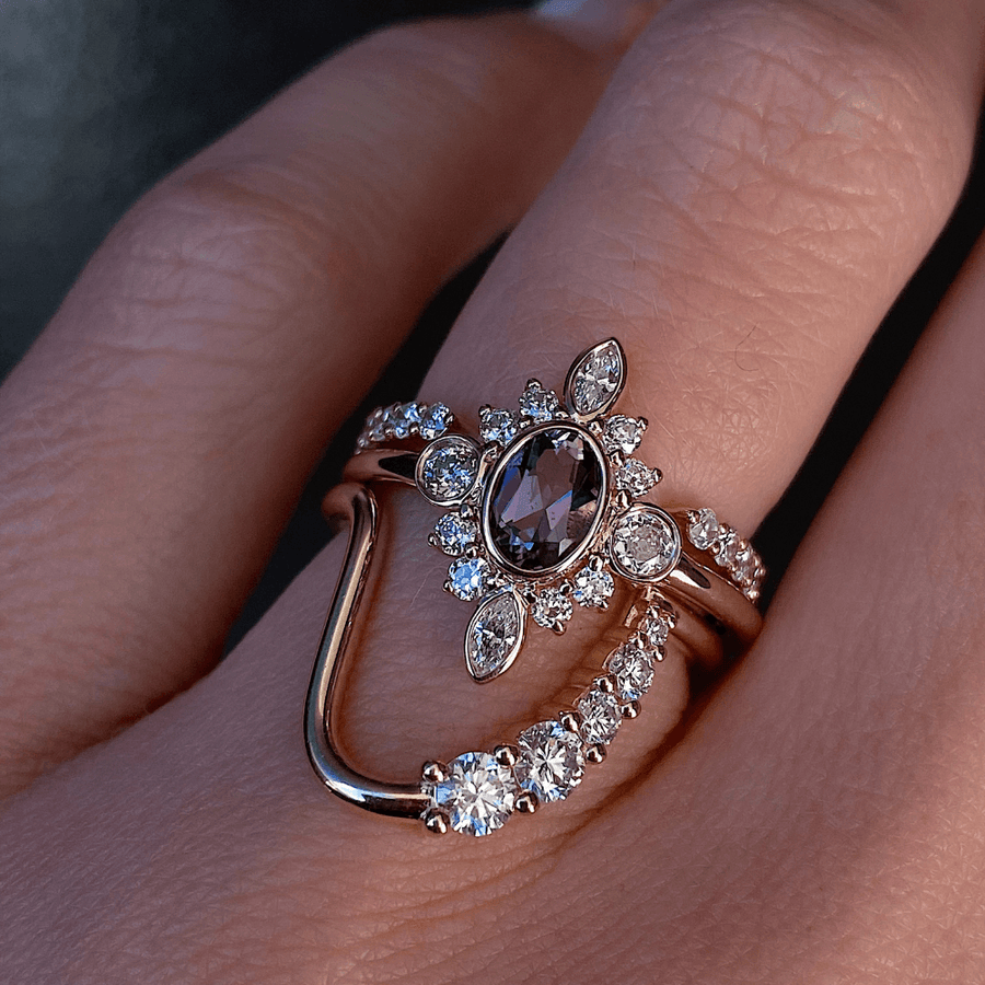 Marrow Fine Jewelry Amethyst Compass Ballerina Ring [Yellow Gold]