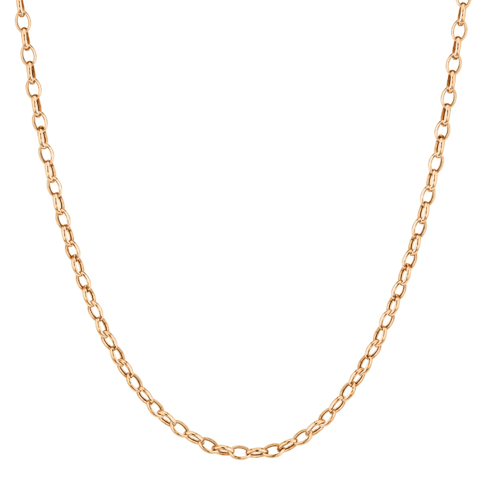 Marrow Fine Jewelry Solid Gold Oval Chain Necklace