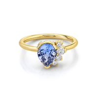 Marrow Fine Jewelry Lilac Sapphire Old Cut Diamonds Ring [Yellow Gold]