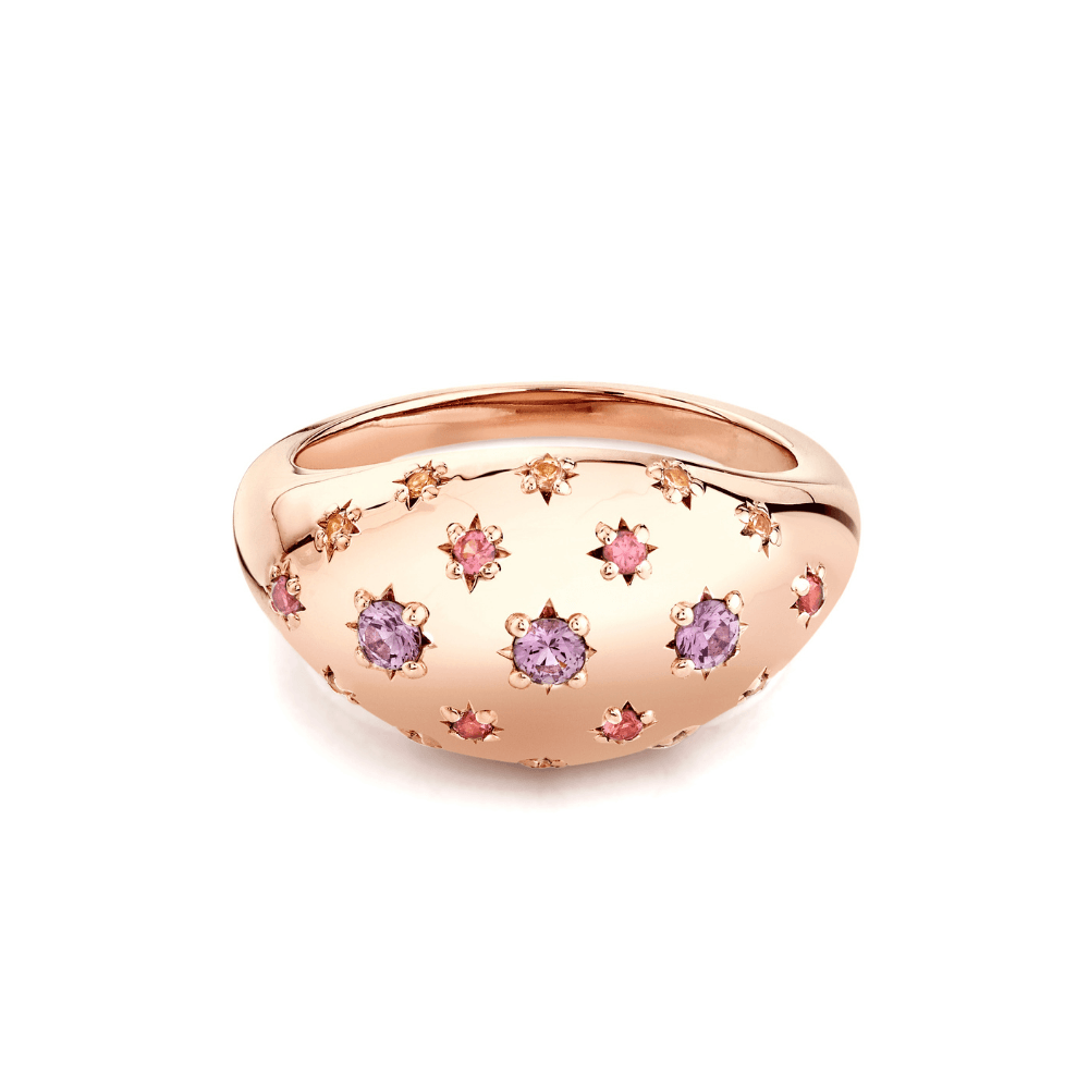 Marrow Fine Jewelry Pink Sapphire Vintage Bombe Ring