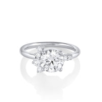 Marrow Fine Jewelry Amelia White Diamond Round Cluster Engagement Ring [White Gold]