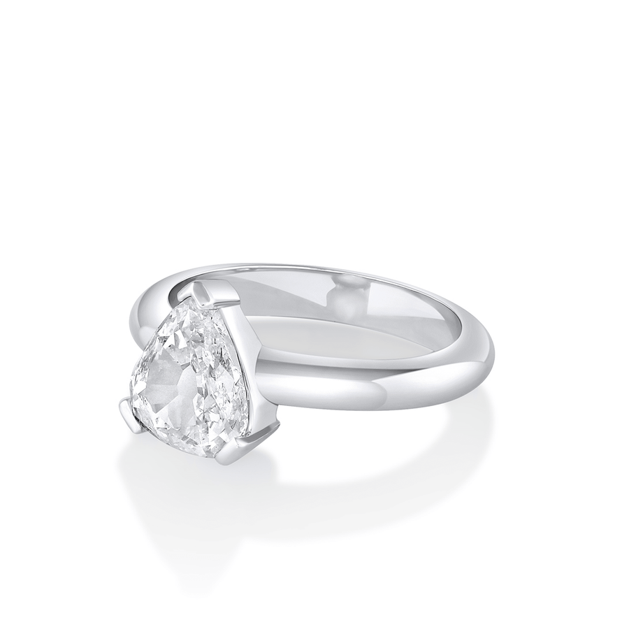 Marrow Fine Jewelry Antique Pear Sloane Engagement Ring [White Gold]
