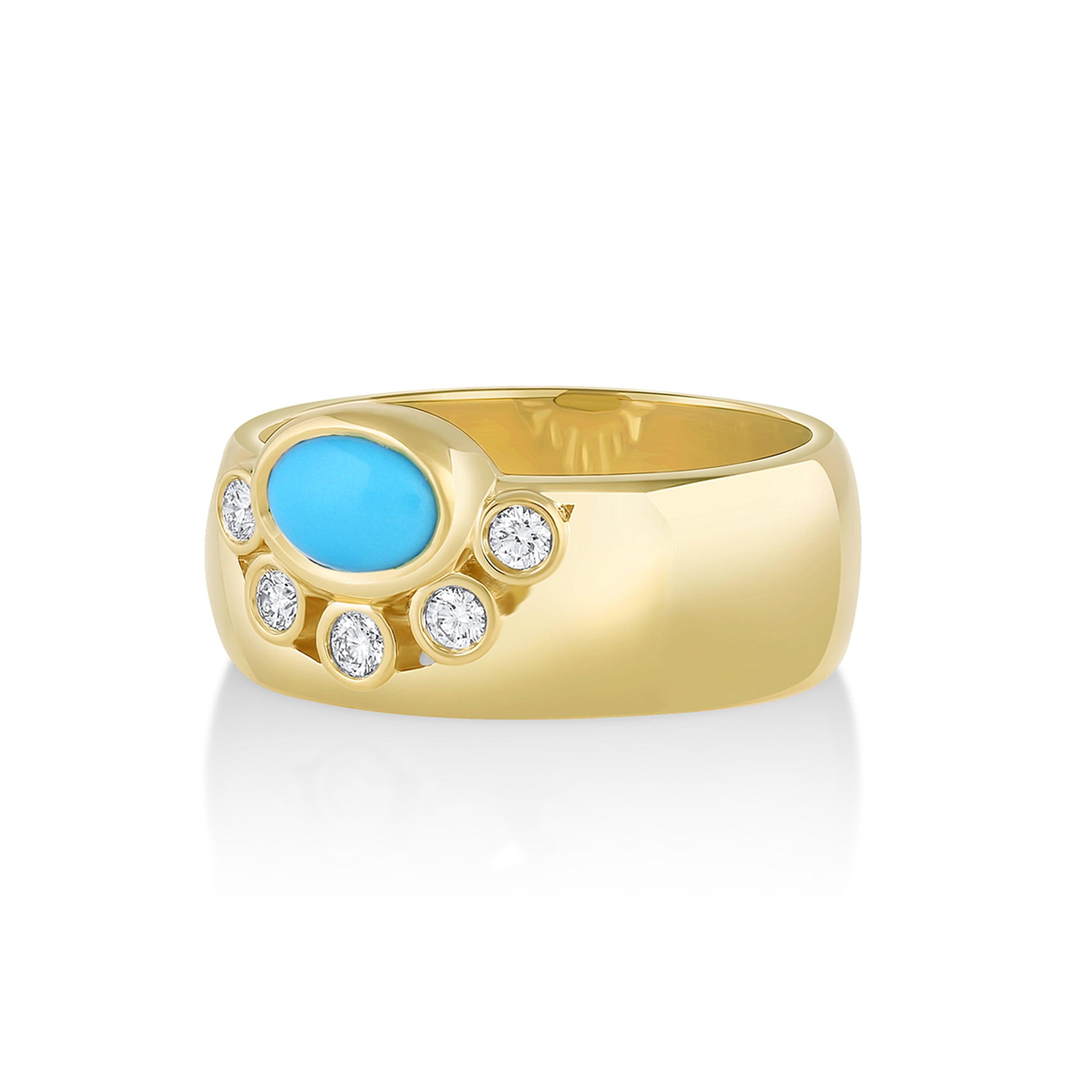 Marrow Fine Jewelry Apollonia Turquoise Cigar Band