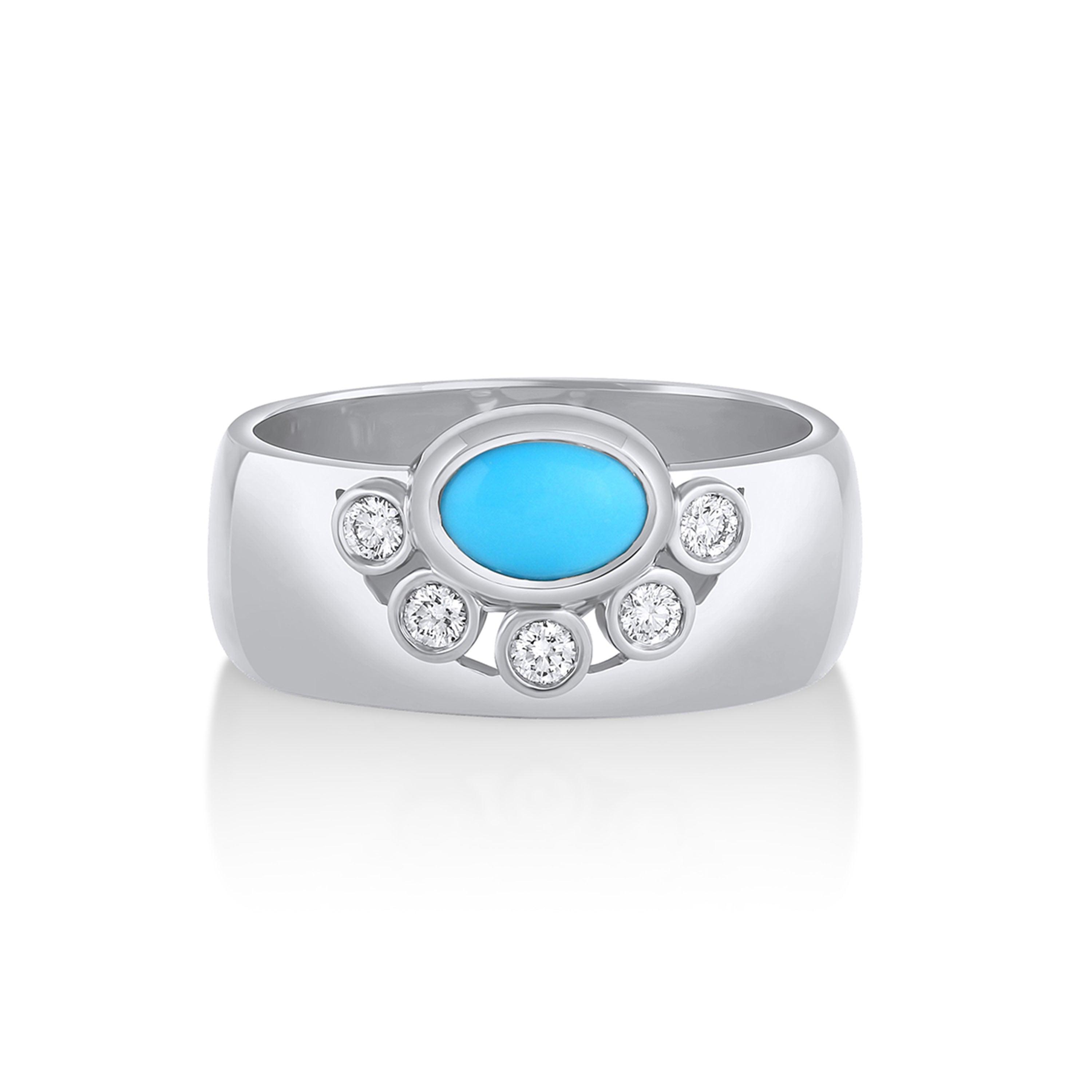 Marrow Fine Jewelry Apollonia Turquoise Cigar Band