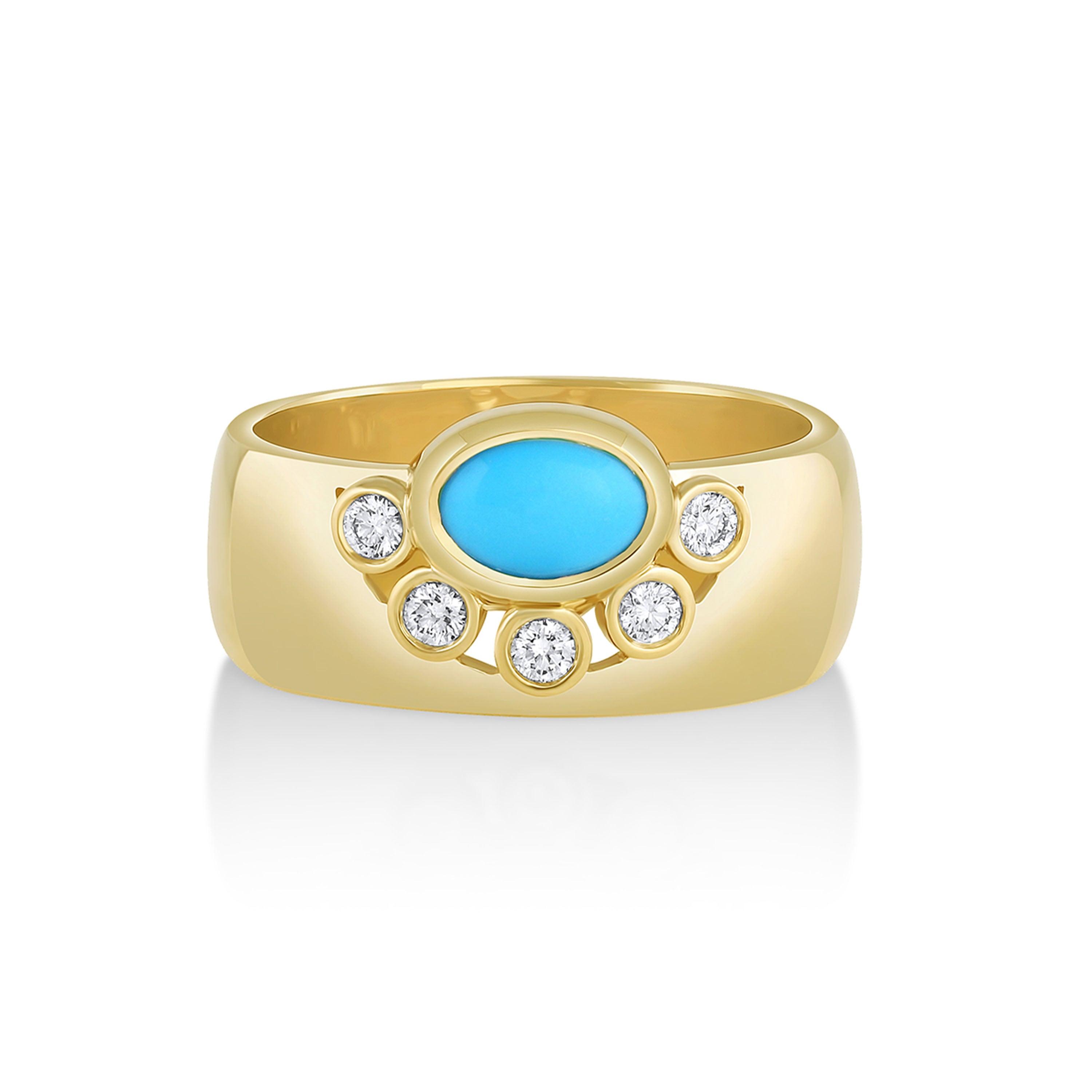 Marrow Fine Jewelry Apollonia Turquoise Cigar Band