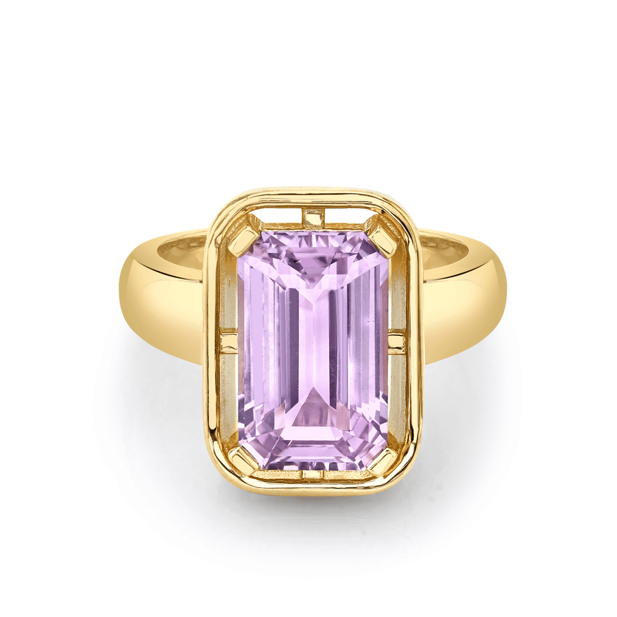 Marrow Fine Jewelry Lavender Cut Sapphire Solitaire Ring [Yellow Gold]