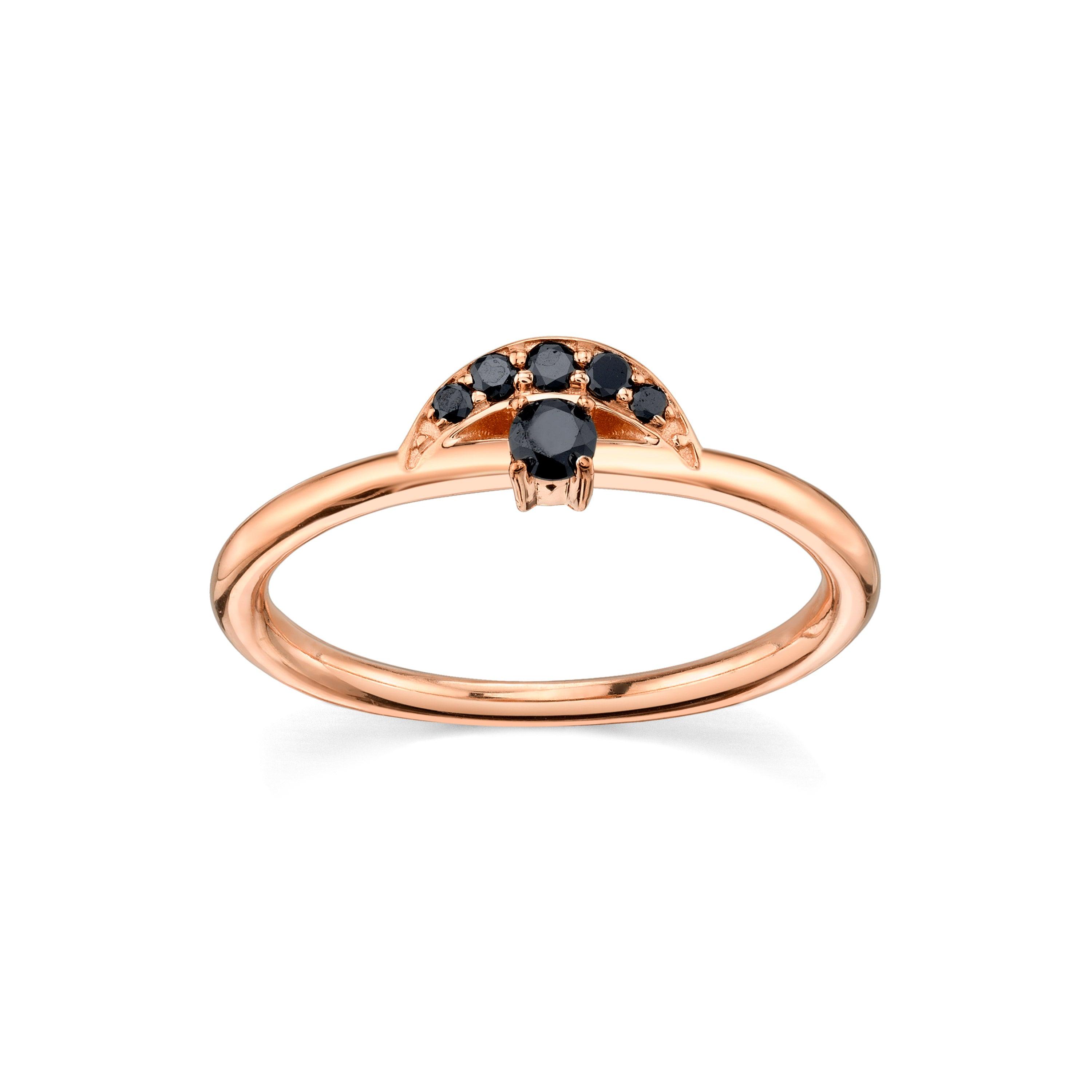 Marrow Fine Jewelry Black Diamond Stacking Ring