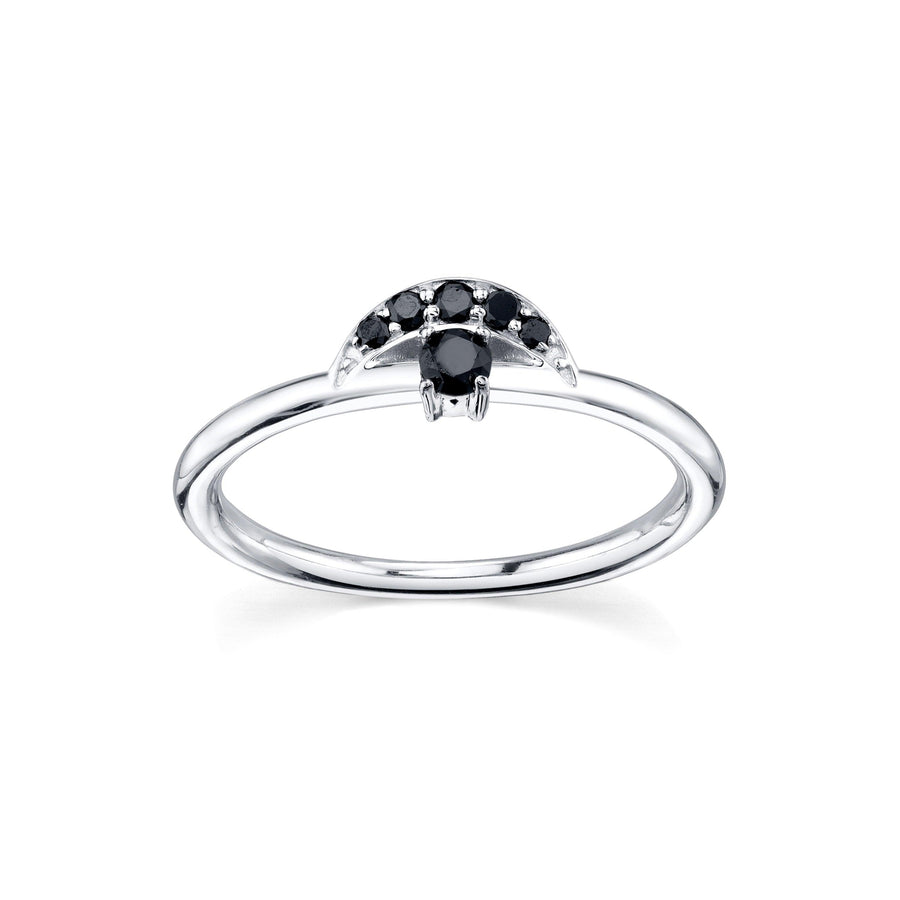 Marrow Fine Jewelry Black Diamond Stacking Ring [White Gold]