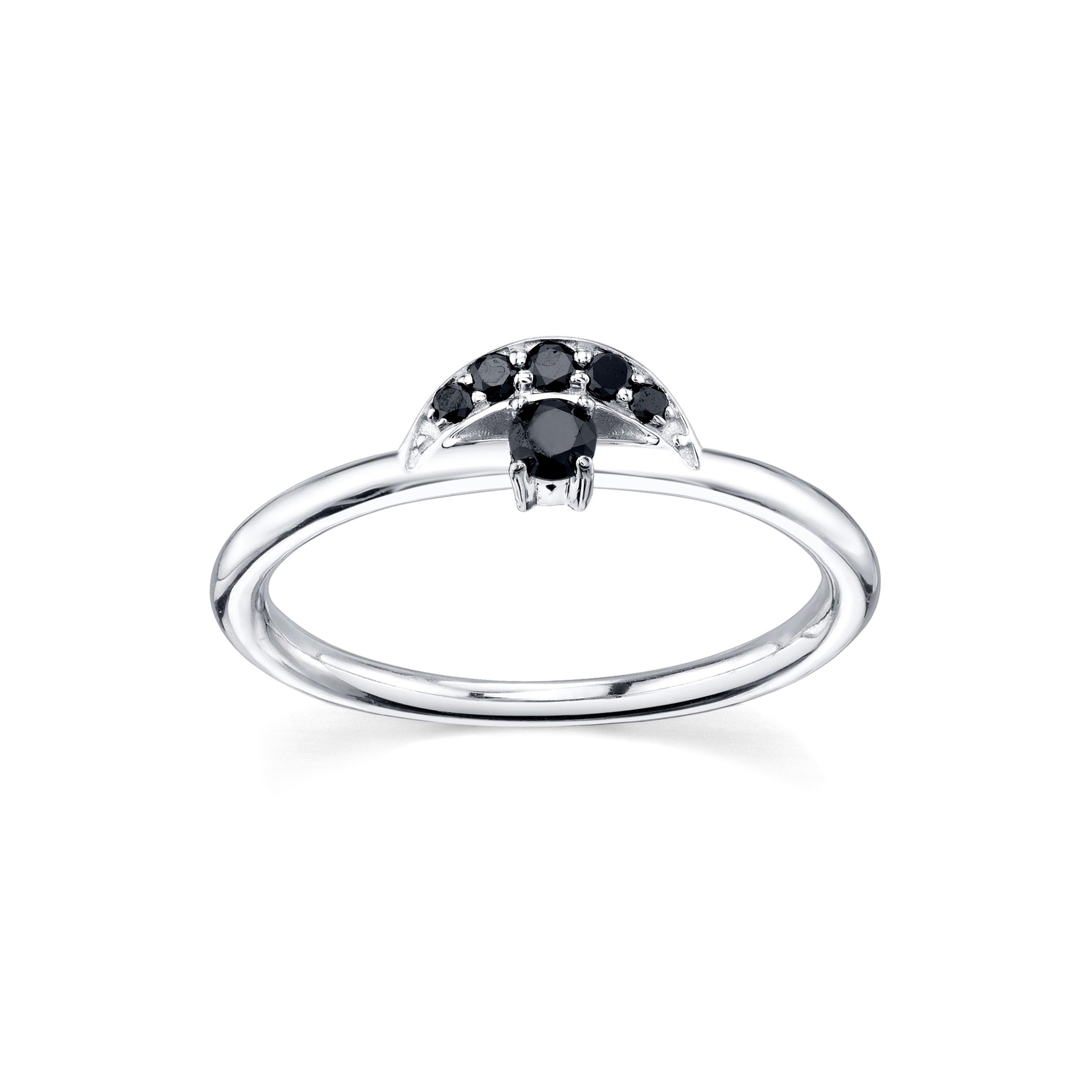 Marrow Fine Jewelry Black Diamond Stacking Ring