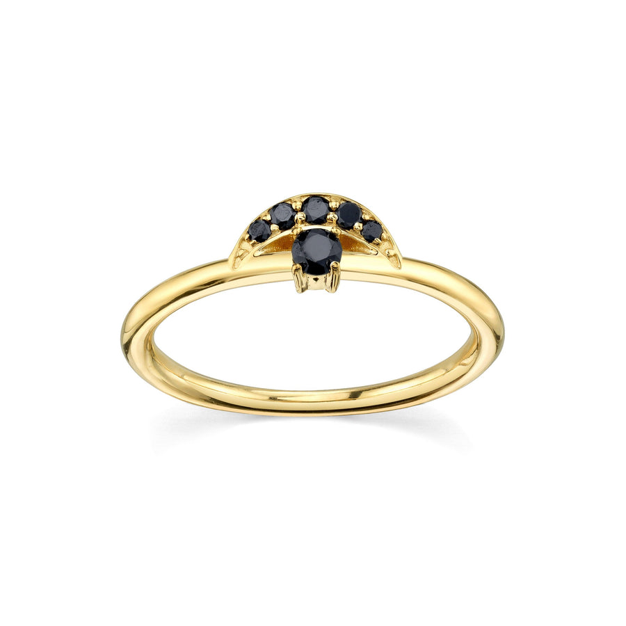 Marrow Fine Jewelry Black Diamond Stacking Ring [Yellow Gold]