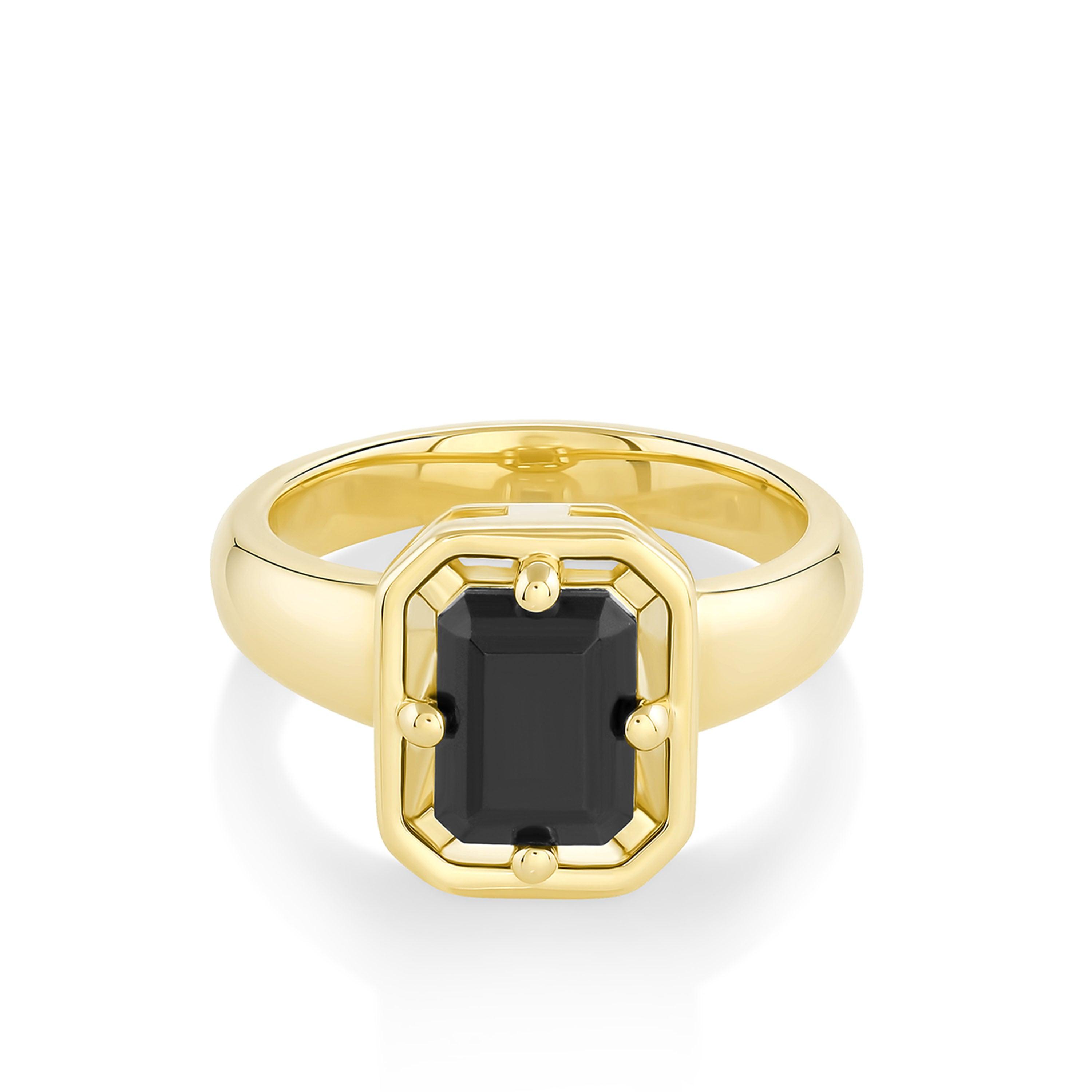 Marrow Fine Jewelry Black Onyx Georgia Setting Ring