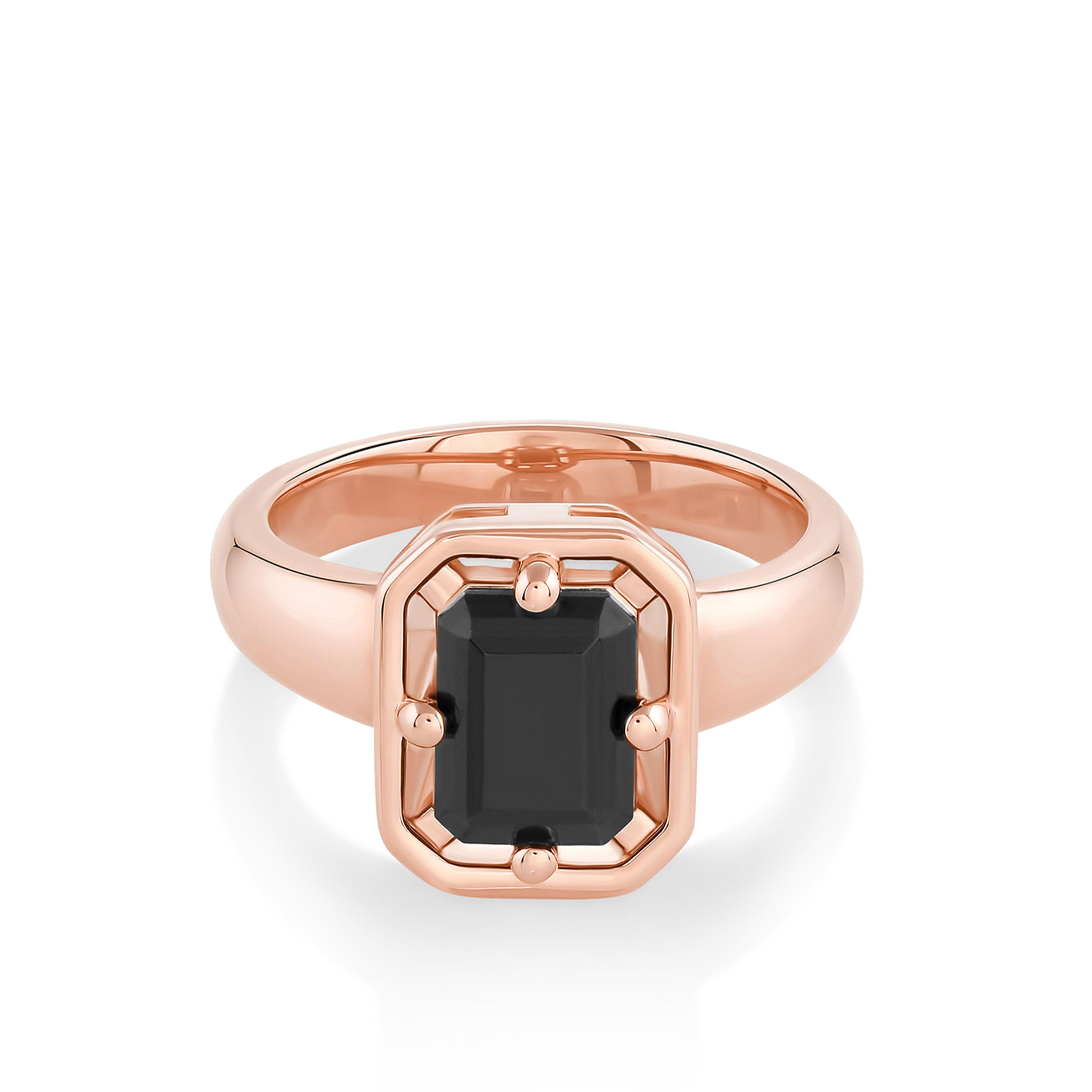 Marrow Fine Jewelry Black Onyx Georgia Setting Ring